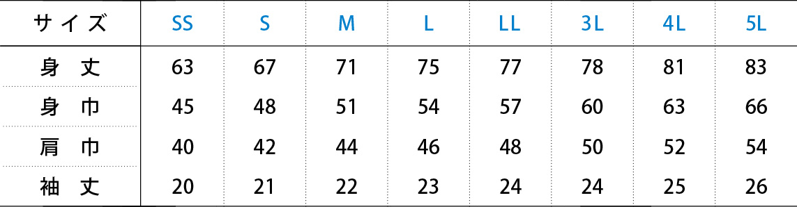 ポロシャツサイズ